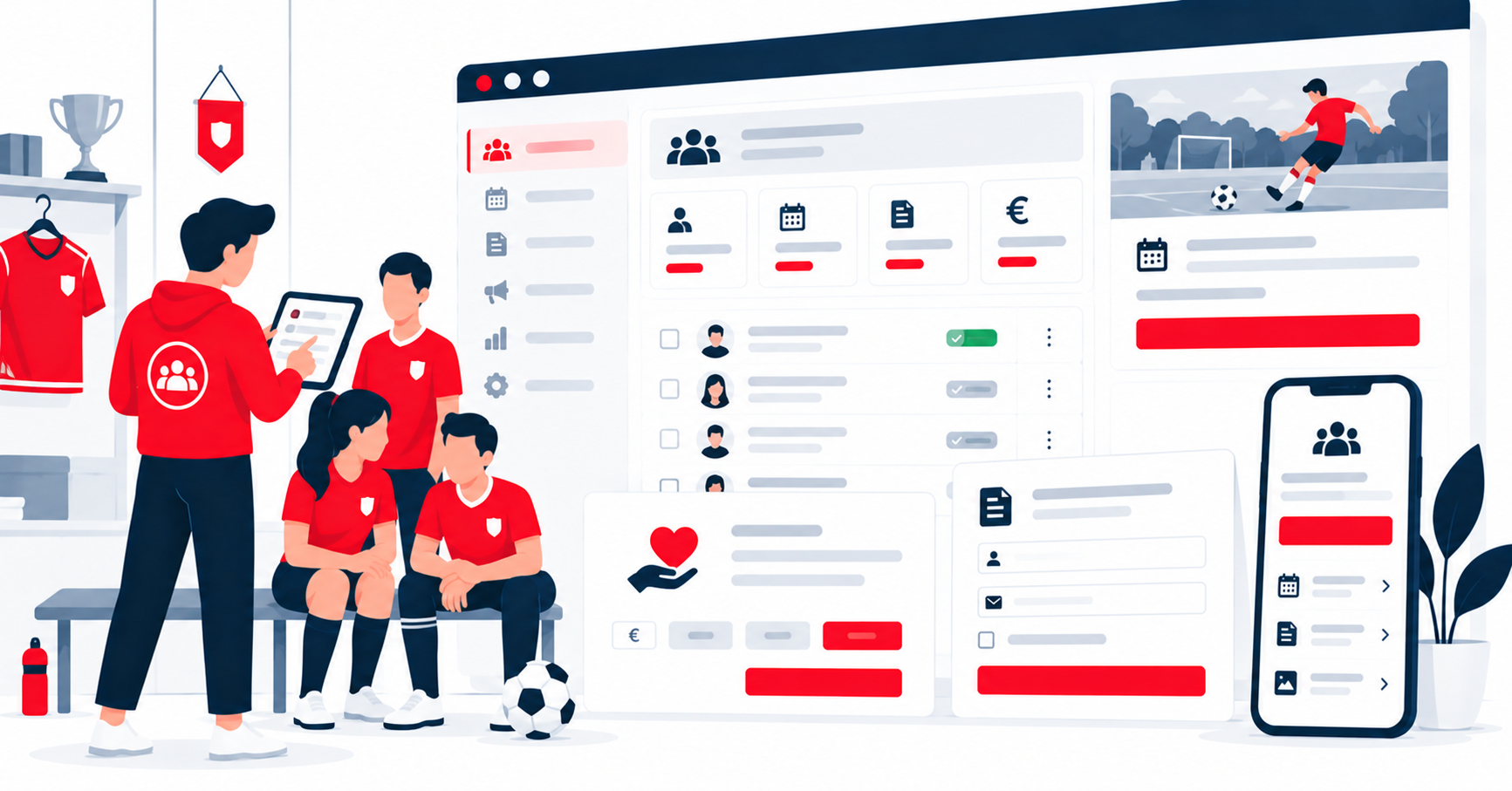 Gestione soci, pagamenti online e sito web per associazioni svizzere – semplicemente, senza sforzo informatico.