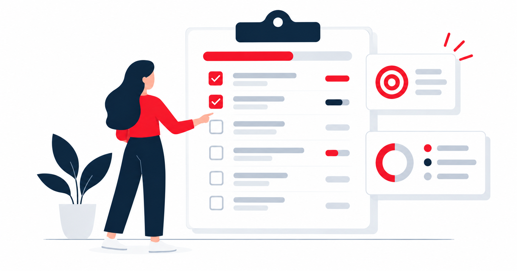 To-Dos, Fälligkeiten und Prioritäten für dich und dein Team – direkt im Projekt oder unabhängig.