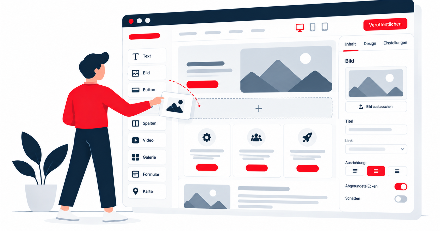 Erstelle eine professionelle Website für dein Business – ohne Programmierkenntnisse, mit deiner eigenen Domain. Erstelle eine professionelle Website für dein Business – ohne Programmierkenntnisse, mit deiner eigenen Domain.